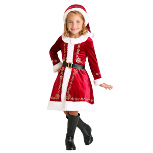 Toddler Girl's Santa Dress Costume