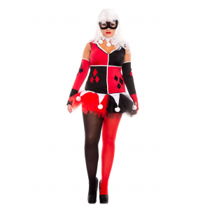 Women's Plus Size Harley Jester Costume 1X/2X 3X/4X
