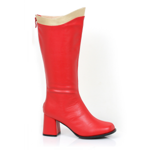 Adult Red and Gold Super Hero Boots