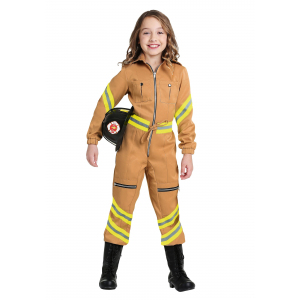 Firefighter Jumpsuit Costume for Girls