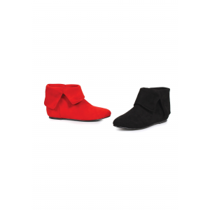 Red and Black Girls Harlequin Boots