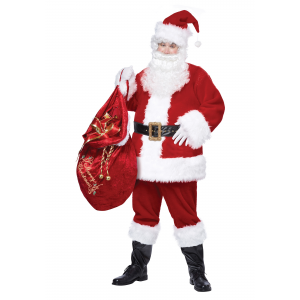 Adult's Deluxe Classic Santa Suit Costume