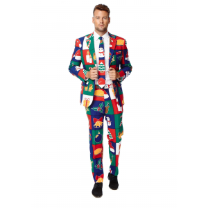 Men's OppoSuits Quilty Pleasure Holiday Suit Costume