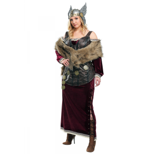 Plus Sized Women's Viking Goddess Costume 1X 2X 3X