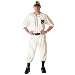 Plus Size Vintage Baseball Player Costume 2X 3X