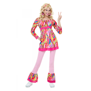 Adult Disco Top and Bell Bottoms Costume