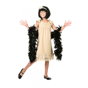 Child Pearl and Lace Flapper Costume