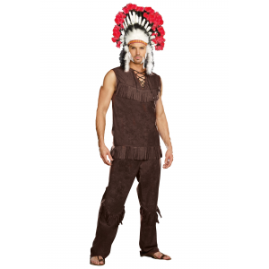 Mens Chief Long Arrow Native American Costume