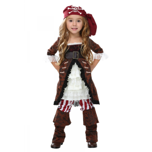 Toddler Brown Coat Pirate Costume