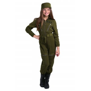 Army Flightsuit Costume for Girls