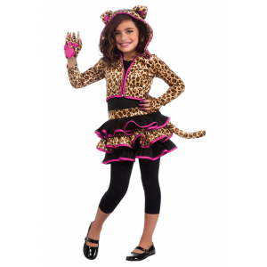 Girls Leopard Hoodie Costume - Animals Costumes, Kids Costumes
