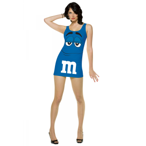 Womens Blue M&M Costume