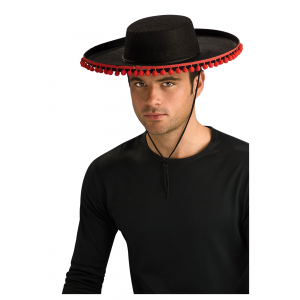 Adult Durashape Spanish Hat w/ Pompoms