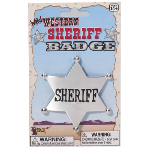 Wild West Sheriff Badge