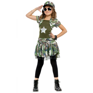 Kids Army Costume Dress