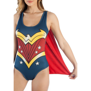 DC Comics Wonder Woman Costume Bodysuit with Cape
