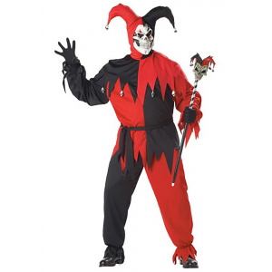 Plus Size Evil Jester Costume 1X