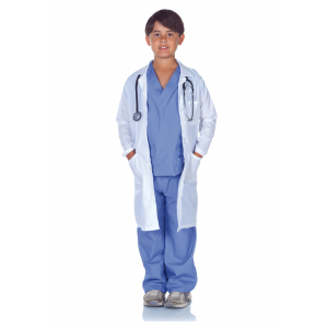 Doctor Scrubs with Lab Coat Costume for Kids