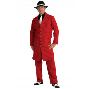 Red Gangster Zoot Suit Costume