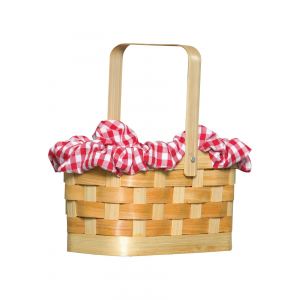 Gingham Basket Handbag