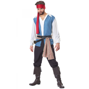 Sparrow Pirate Costume for Plus Size Men 2X 3X