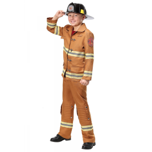 Firefighter Tan Uniform Costume for Kids