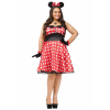 Plus Size Retro Miss Mouse Costume