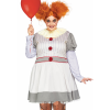 Women's Plus Size Creepy Clown Costume