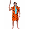 Fred Flintstone Adult Costume bundle w/ Lodge Hat