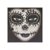 Black Glitter Day of the Dead Temporary Tattoo