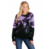 Witch's Moonlight Ride Halloween Sweater for Adults