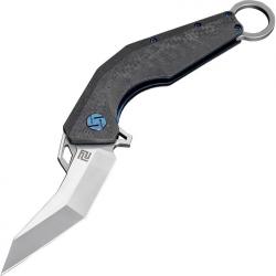 Artisan 1811GGYM Cobra Linerlock M390 Stainless Blade Knife with Carbon Fiber Handle and Gray Liners