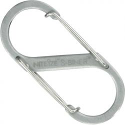 Nite-Ize NISB2-03-11 Stainless Size 1.95" x 0.85" x 0.24" Dual Carabiner Stainless Steel