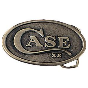 Case 934 Oval Belt Buckle with Brass Construction
