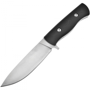 Hen & Rooster 001 Fixed Drop Point Blade Knife with Black G-10 Handle