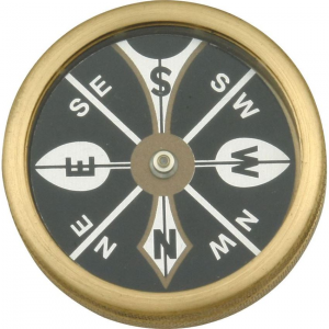 Marbles 223 1 3/4 Inch Large Pocket Brass Body Compass