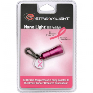 Streamlight 73003 Pink Nano Light with White LED with 10 Lumen Output