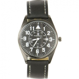Smith & Wesson CC-SWW-6063 Civilian Watch with Leather Strap