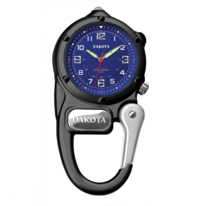 Dakota 3802 Mini Clip Microlight Watch With Blue Dial