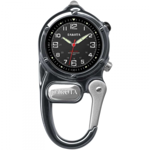 Dakota 3810 Mini Clip Microlight Watch with Black Aluminum Case