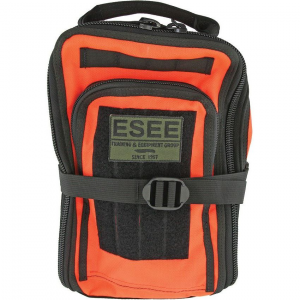 ESEE SURVIVALBAGOR Orange Survival Bag Pack with Nylon Construction and ESEE Logo