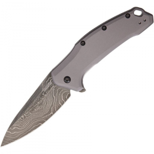 Kershaw 1776GRYDAM Link Assisted Opening Dam Knife with Gray Aluminum Handle