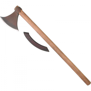 Paul Chen 1072N Black Coated Viking Axe with Hardwood Handle