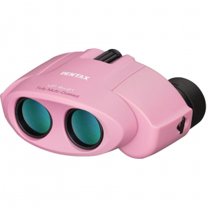 Pentax 61803 UP 8x21 Binoculars Pink Center Focus and Multi-Coated Optics