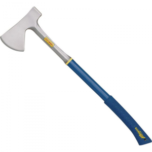 Estwing 45A Camper's Axe with Blue Nylon-Vinyl Deep Cushion Safety Grip Handle
