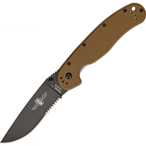 Ontario 8847CB RAT-1 Part Serrated Linerlock Folding Pocket Knife