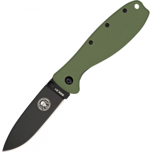 ESEE R2ODB Zancudo Grn/Blk D2 Framelock Folding Pocket Knife