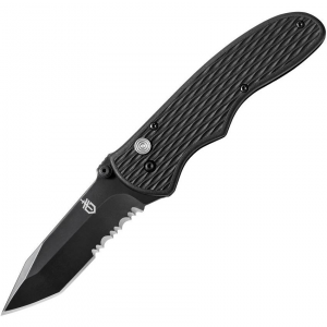 Gerber 1751 F.A.S.T. Draw Tanto Folding Pocket Knife with Textured Black Nylon Handle