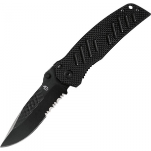Gerber 0594 Swagger Part Serrated Linerlock Folding Pocket Knife