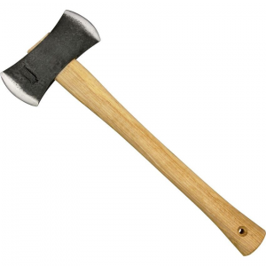 Marbles 700DB Double Bit Axe 5 1/2 Inch High Carbon Steel Head with Hickory Handle